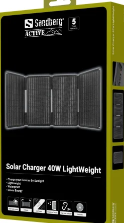 Sandberg Solar Charger 40W LightWeight