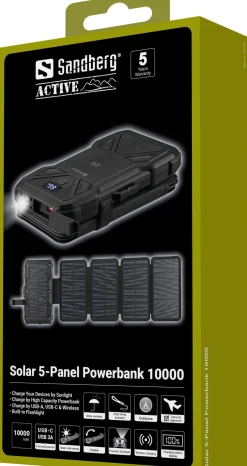 Sandberg Solar 5-Panel Powerbank 10000