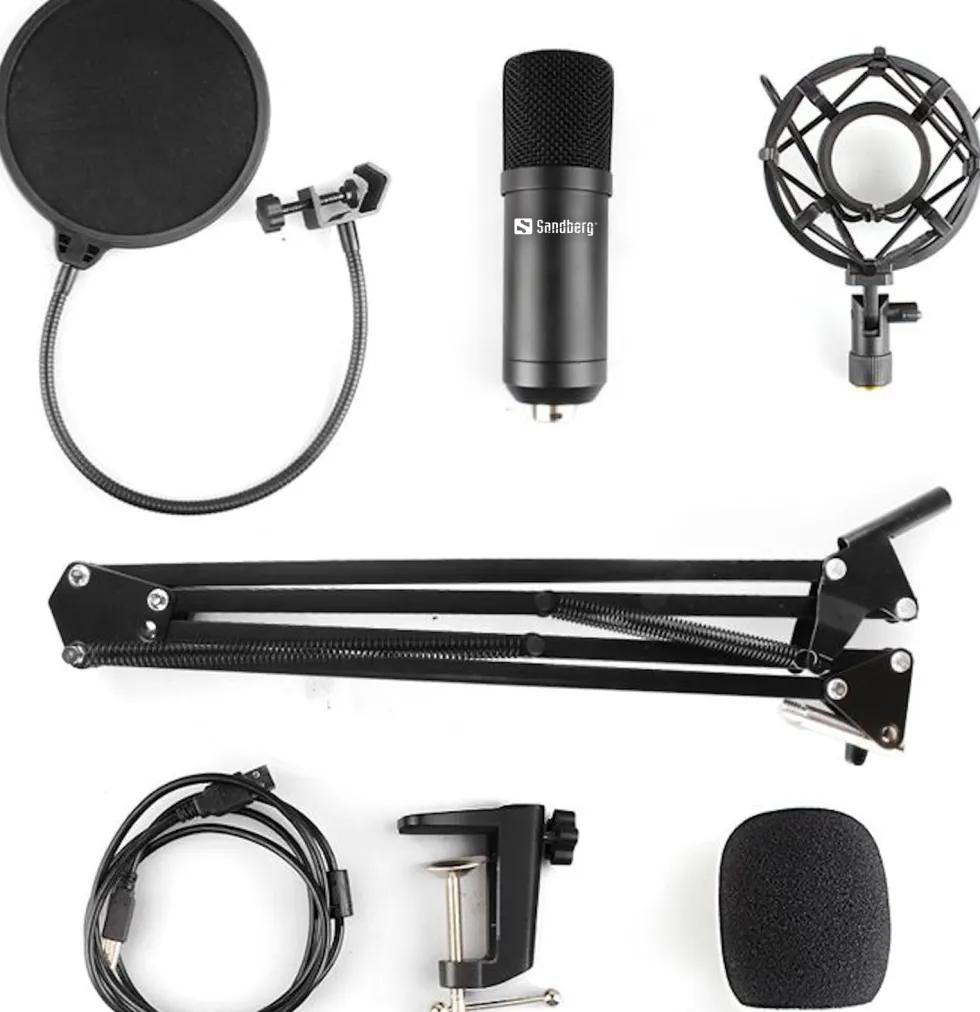 Sandberg Streamer USB Microphone Kit