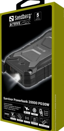 Sandberg Survivor Powerbank 20000 PD30W