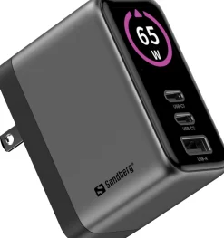 Sandberg Travel Charger PD65W Display