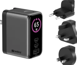 Sandberg Travel Charger PD65W Display