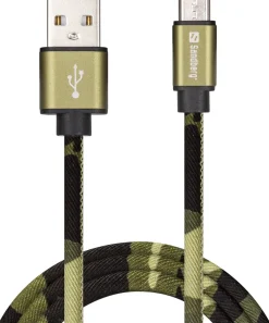 Sandberg USB-A to MicroUSB, Green Camouflage (1m)