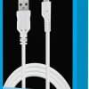 Sandberg USB-A to MicroUSB, White (1m)
