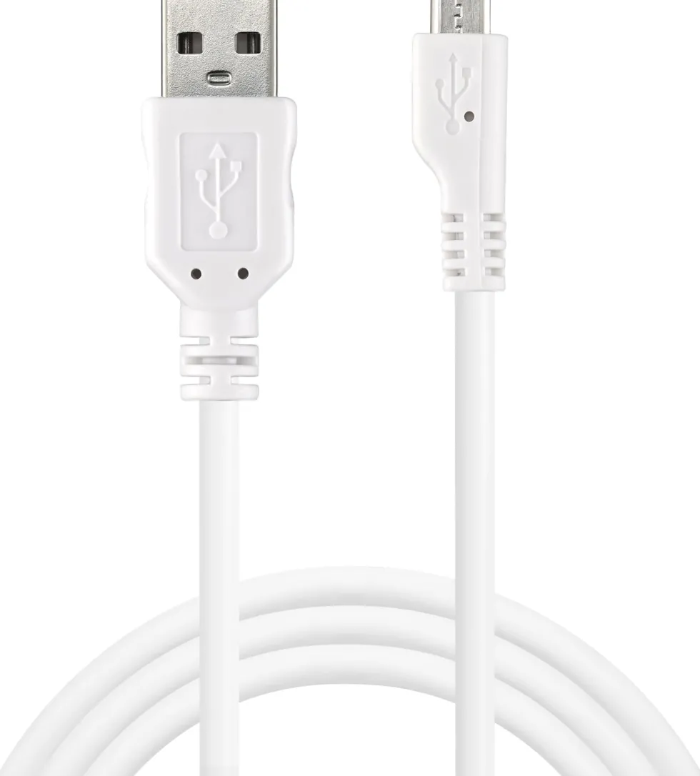 Sandberg USB-A to MicroUSB, White (1m)