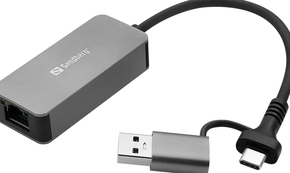 Sandberg USB-C/A 2.5 GbE RJ45 Adapter