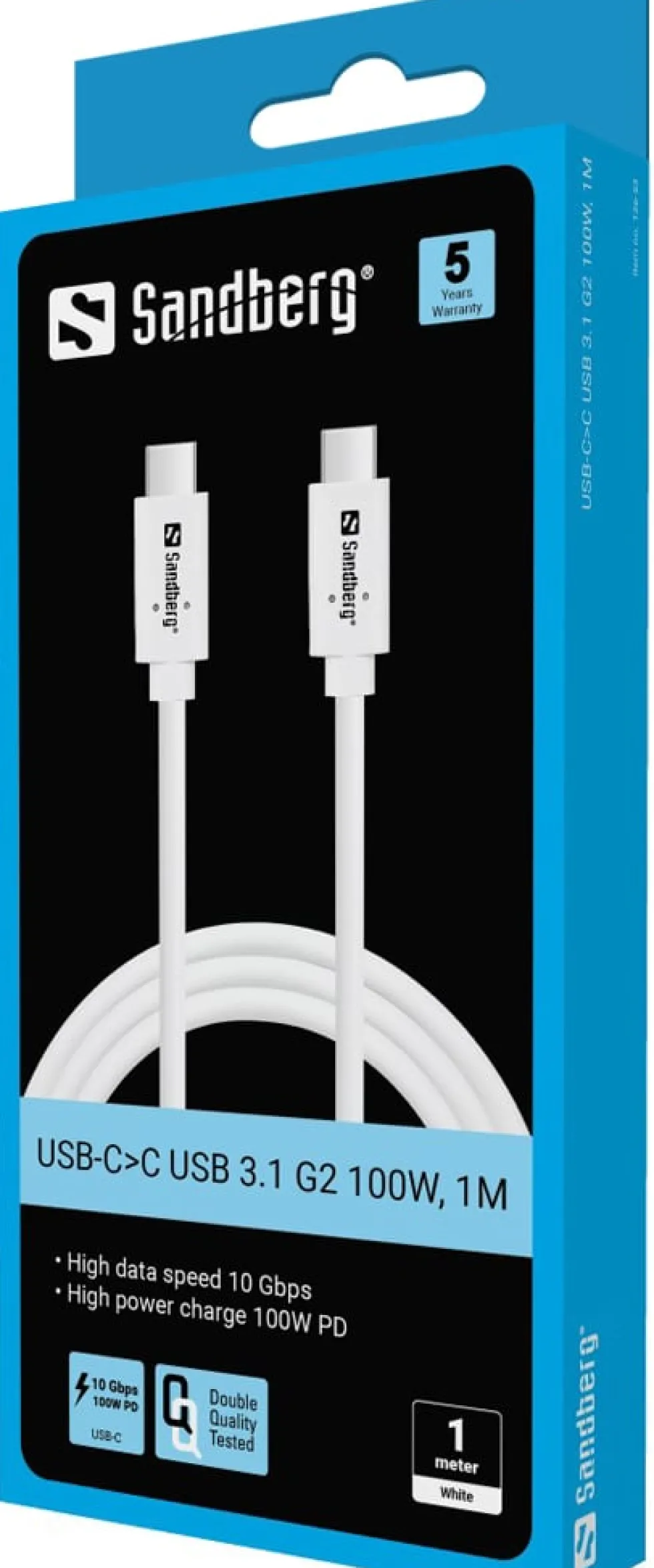 Sandberg USB-C>C USB 3.1 G2 100W, 1M