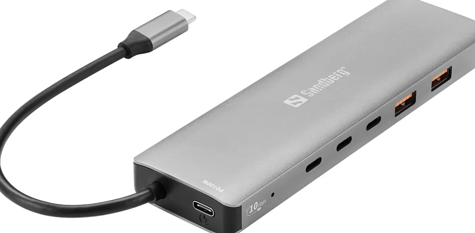 SANDBERG USB-C to 5 x USB-C + 2 x USB-A 100W