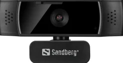 Sandberg USB Webcam Autofocus DualMic, Black