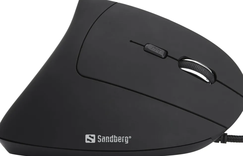 Sandberg Wired Vertical Mouse, Black