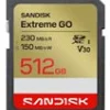 SanDisk Extreme Go - Flash-minneskort - 512 GB - Video Class V30