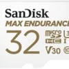 SanDisk Max Endurance - Flash-minneskort (adapter, microSDHC
