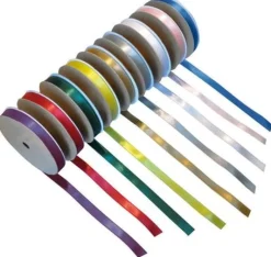 Satinband 10mmx30m gul