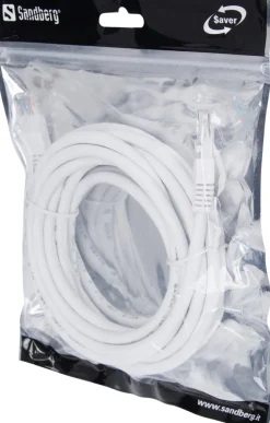 SAVER Network Cat 6 Cable, White (5m)