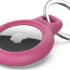 Secure Holder with Keyring - Pink