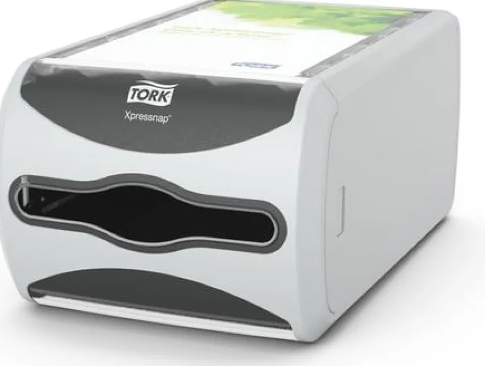Servettdispenser TORK liggande Xpressnap N4, grå