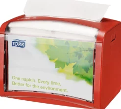 Servettdispenser TORK stående Xpressnap N4, röd