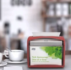 Servettdispenser TORK stående Xpressnap N4, röd