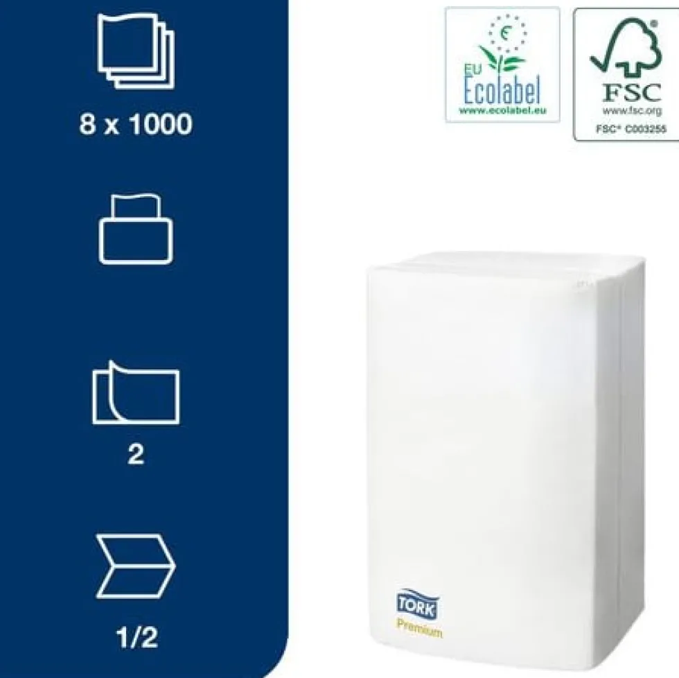 Servett för TORK Xpressnap Premium N4, Extra Mjuk, 1000/FP