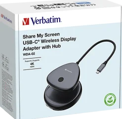 Share My Screen USB-C Wireless Display Adapter 4K w/Hub