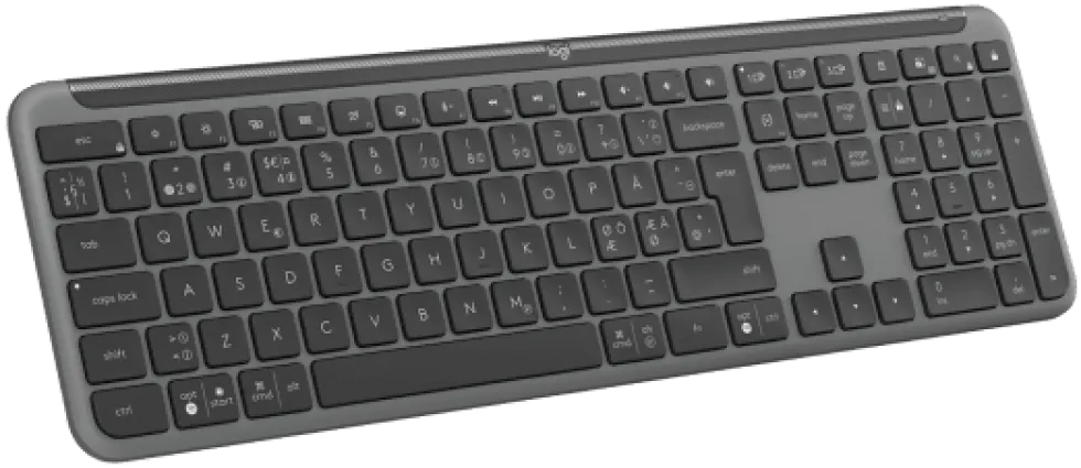 Signature Slim Wireless Keyboard K950, Graphite (Nordic)