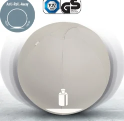 Sittboll Ergo m stopp Lgrå55cm