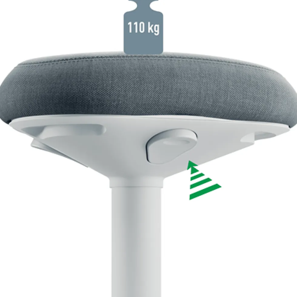 Sittpall LEITZ Ergo Active Ljusgrå