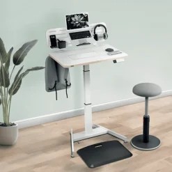 Skrivbord LEITZ Elektrisk Höj-Sänk Vit