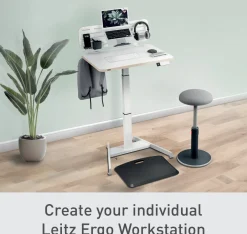 Skrivbord LEITZ Elektrisk Höj-Sänk Vit