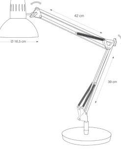 Skrivbordslampa Architect svart
