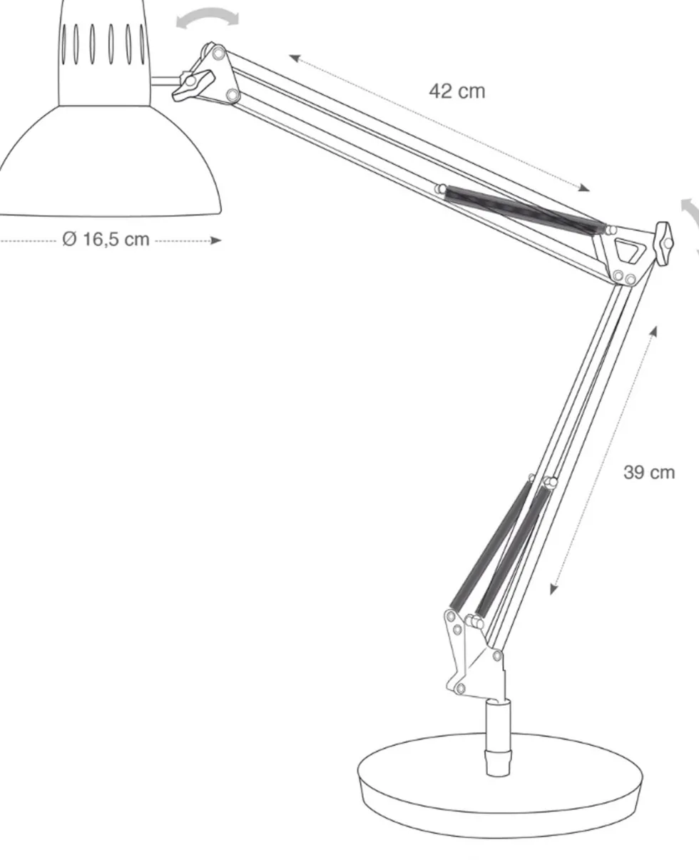 Skrivbordslampa Architect svart