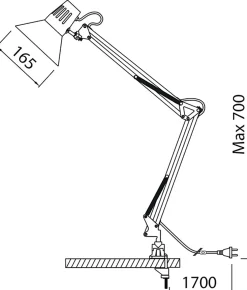 Skrivbordslampa Venla Svart