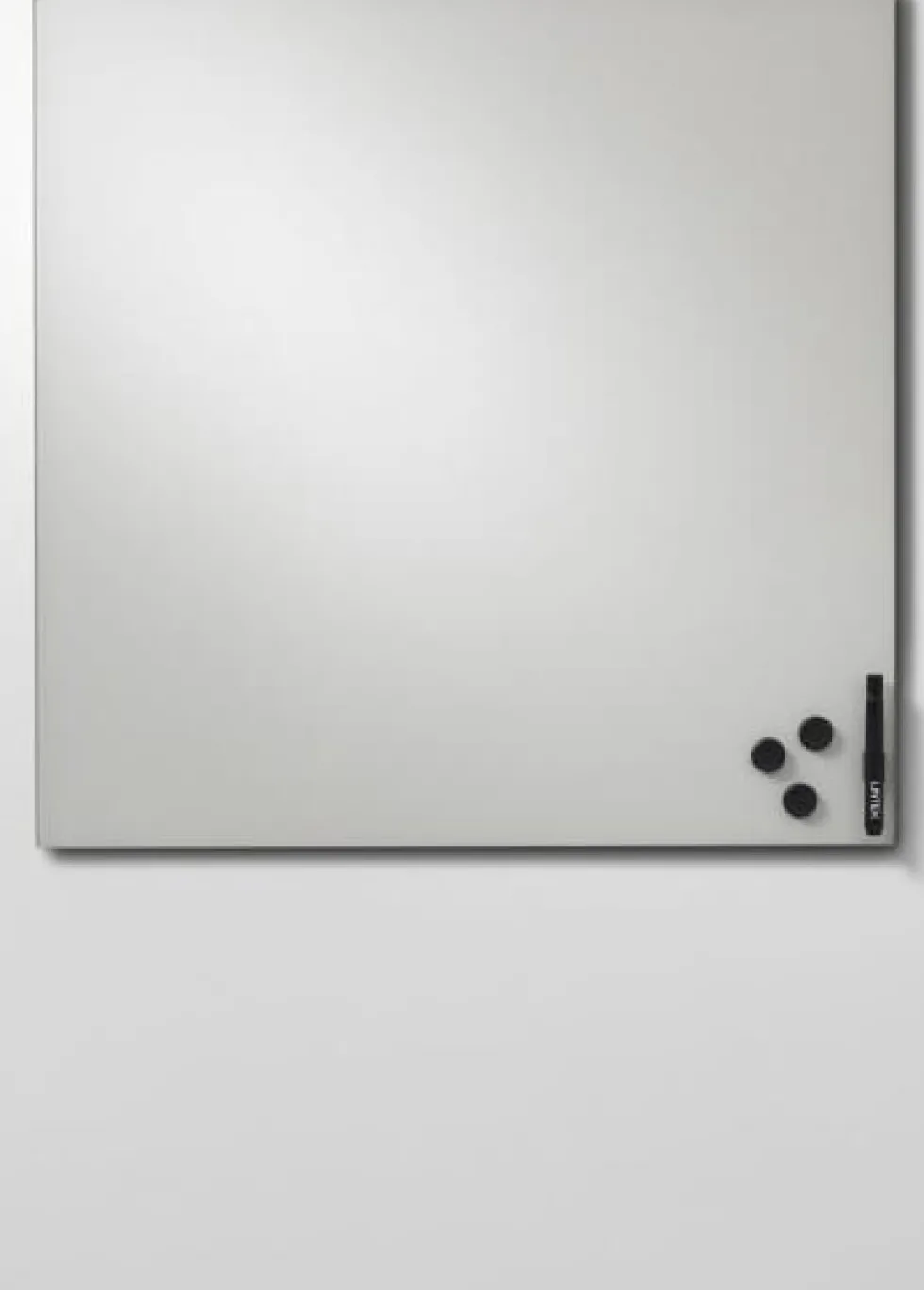Skrivtavla Glas Betonggrå, magnetisk, 1500x1000mm