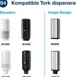 Skumtvål TORK S4 Clarity oparfymerad 1L
