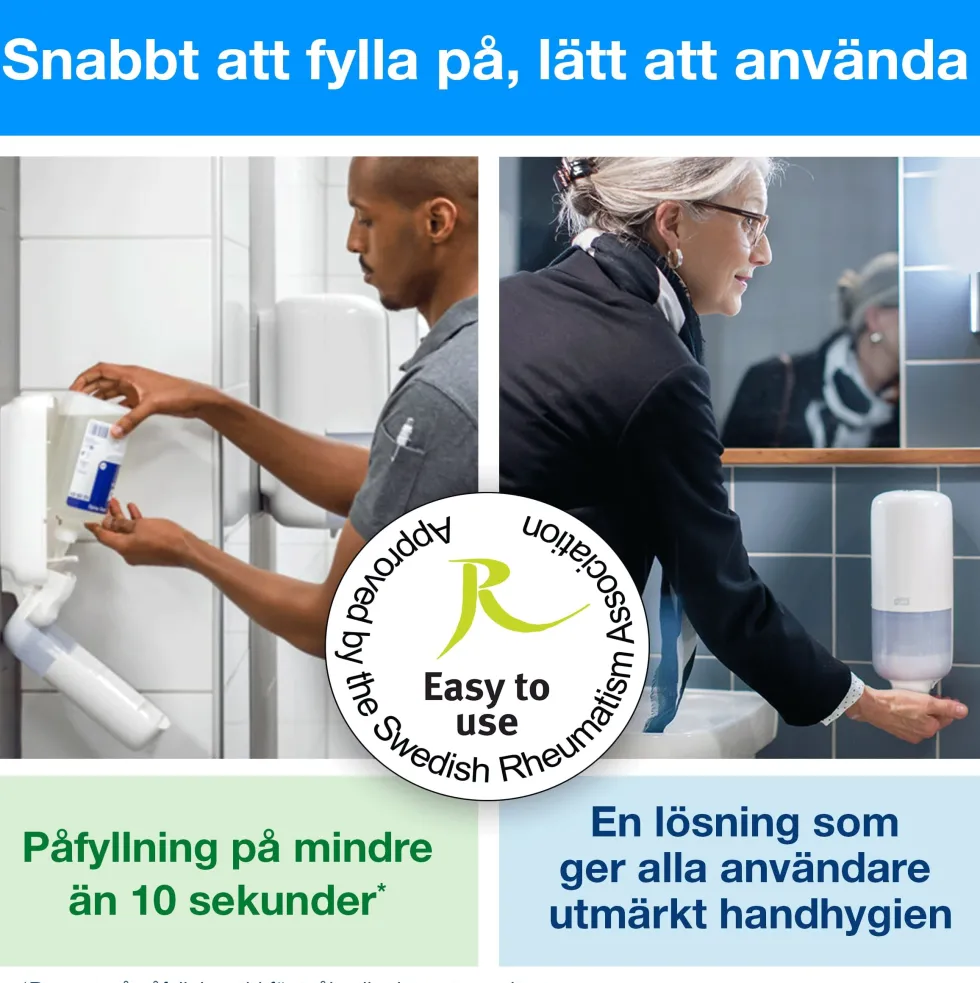 Skumtvål TORK S4 Clarity oparfymerad 1L