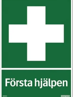 Skylt Första hjälpen 210x297mm