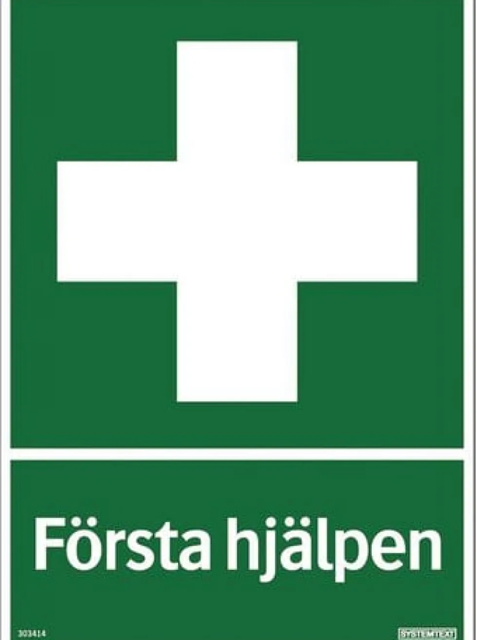 Skylt Första hjälpen 210x297mm