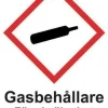 Skylt Gasbehållare A4 Aluminium