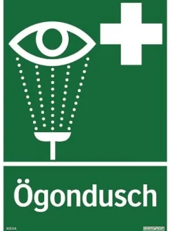 Skylt Ögondusch 297x105mm