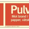 Skylt Pulversläckare Supernova AFS