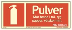 Skylt Pulversläckare Supernova AFS