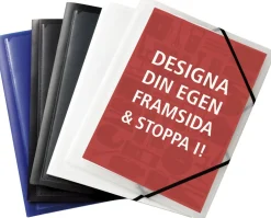 Snoddmapp PP Ficka A4 3-kl vit