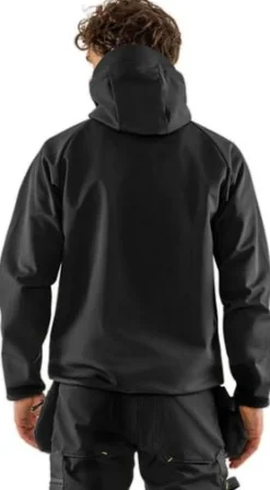 Softshelljacka FRISTADS 4655 sv/gul XXS