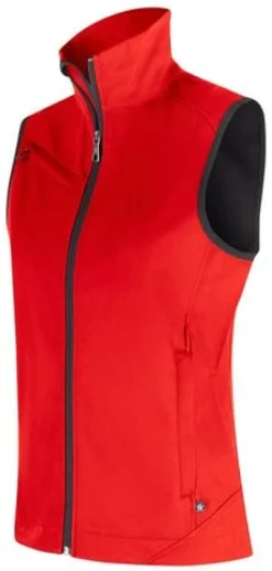 Softshellväst TEXSTAR WV79 dam röd 2XL