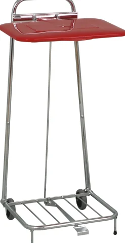 Sopsäckställ 125L, med lock och pedal