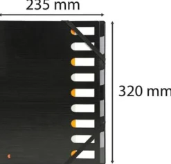 Sorteringsmapp EXACOMPTA 9-flik svart