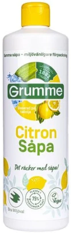 Såpa GRUMME Citron Gul Soft 750ml