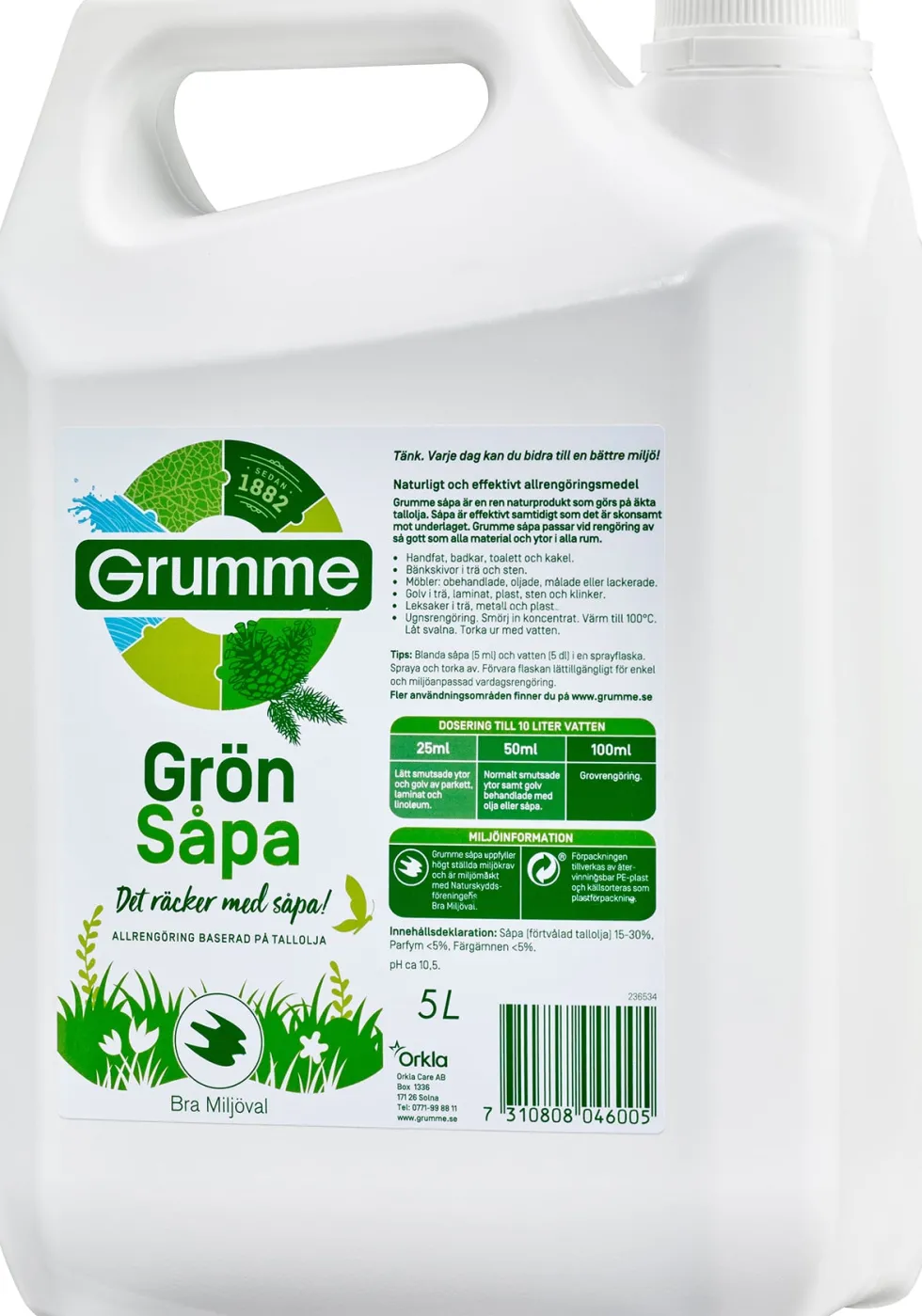 Såpa GRUMME Grönsåpa 5L