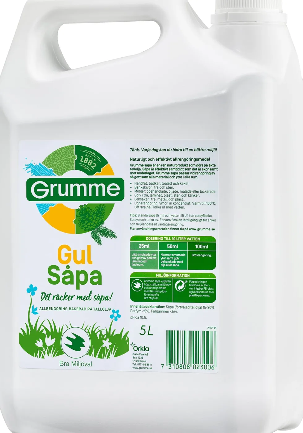 Såpa GRUMME Gulsåpa 5L