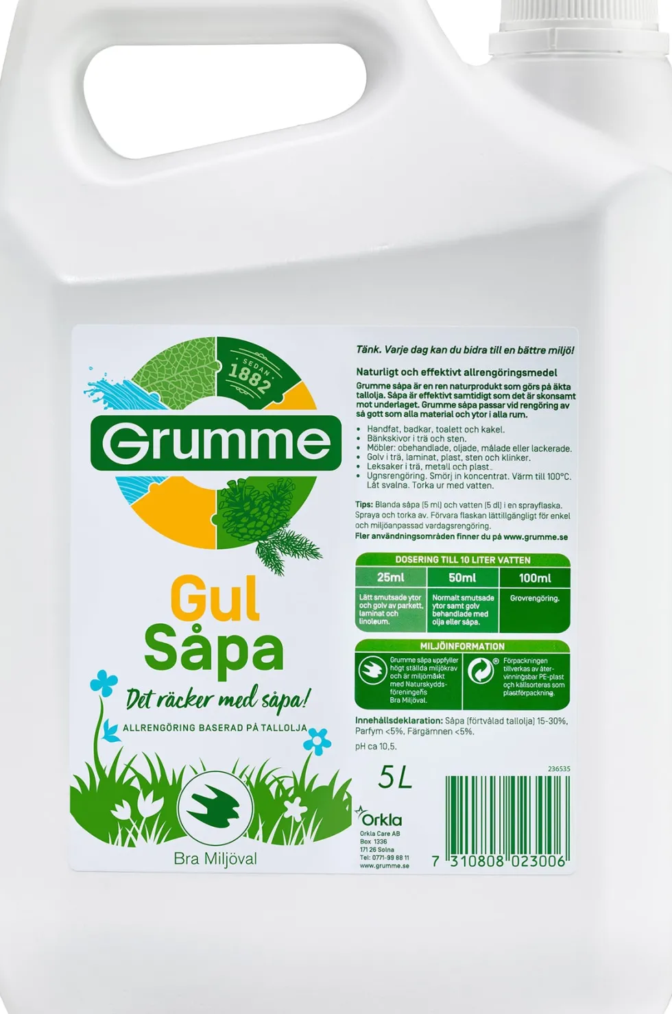 Såpa GRUMME Gulsåpa 5L